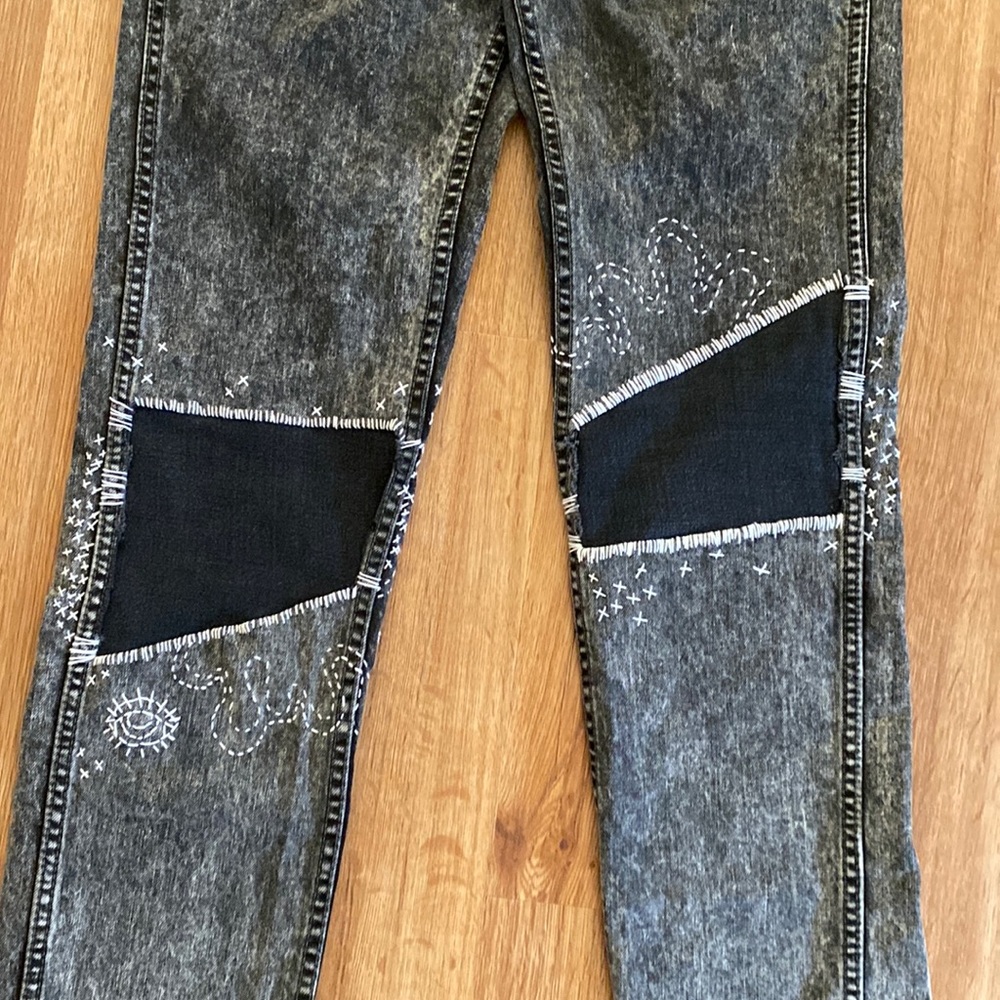 One of a kind! Levi’s. Hand embroidered